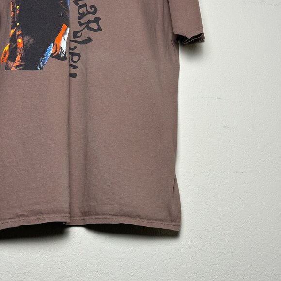 Bob Marley Official Men L Brown Graphic T Shirt Band Reggae Classic Streetwear - Picture 5 of 11